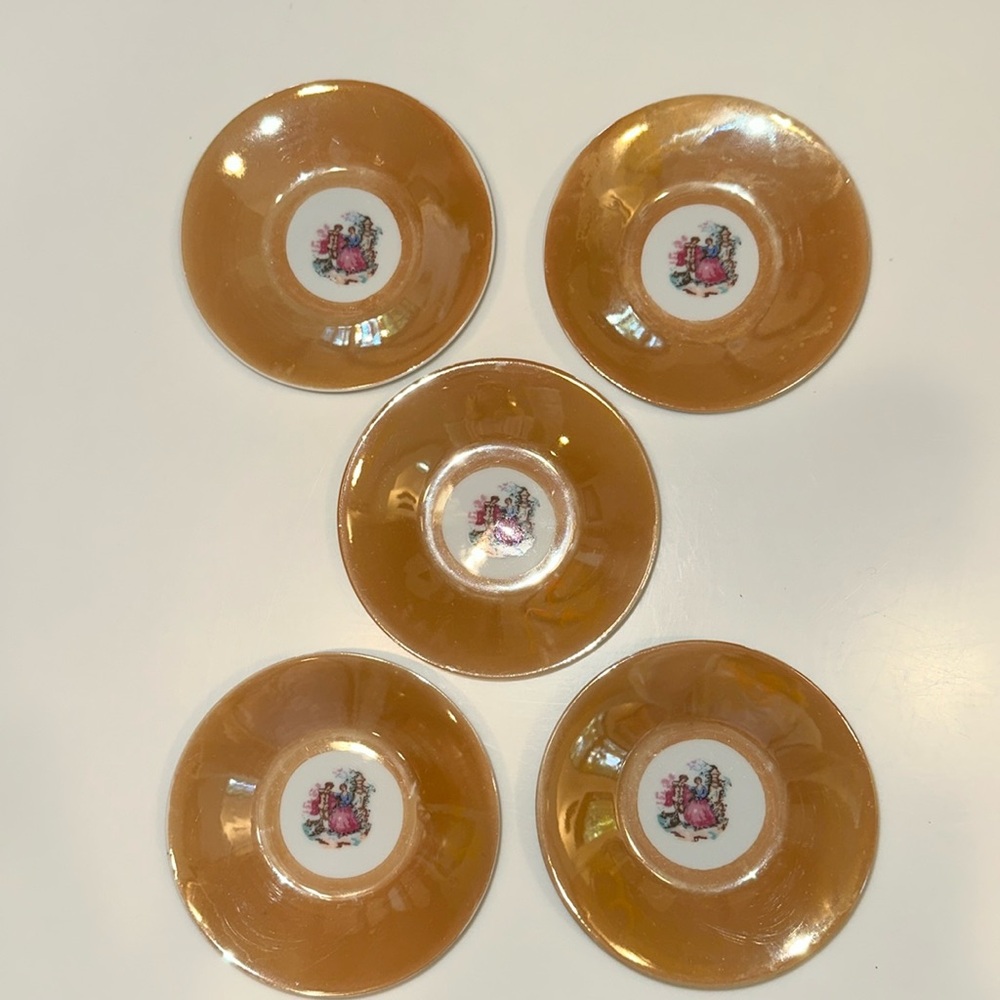 MADE IN JAPAN Gold Lusterware Tea Set - Picture 2 of 12